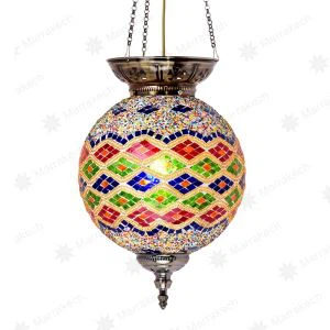 Tiffany Lampa suspendată în mozaic